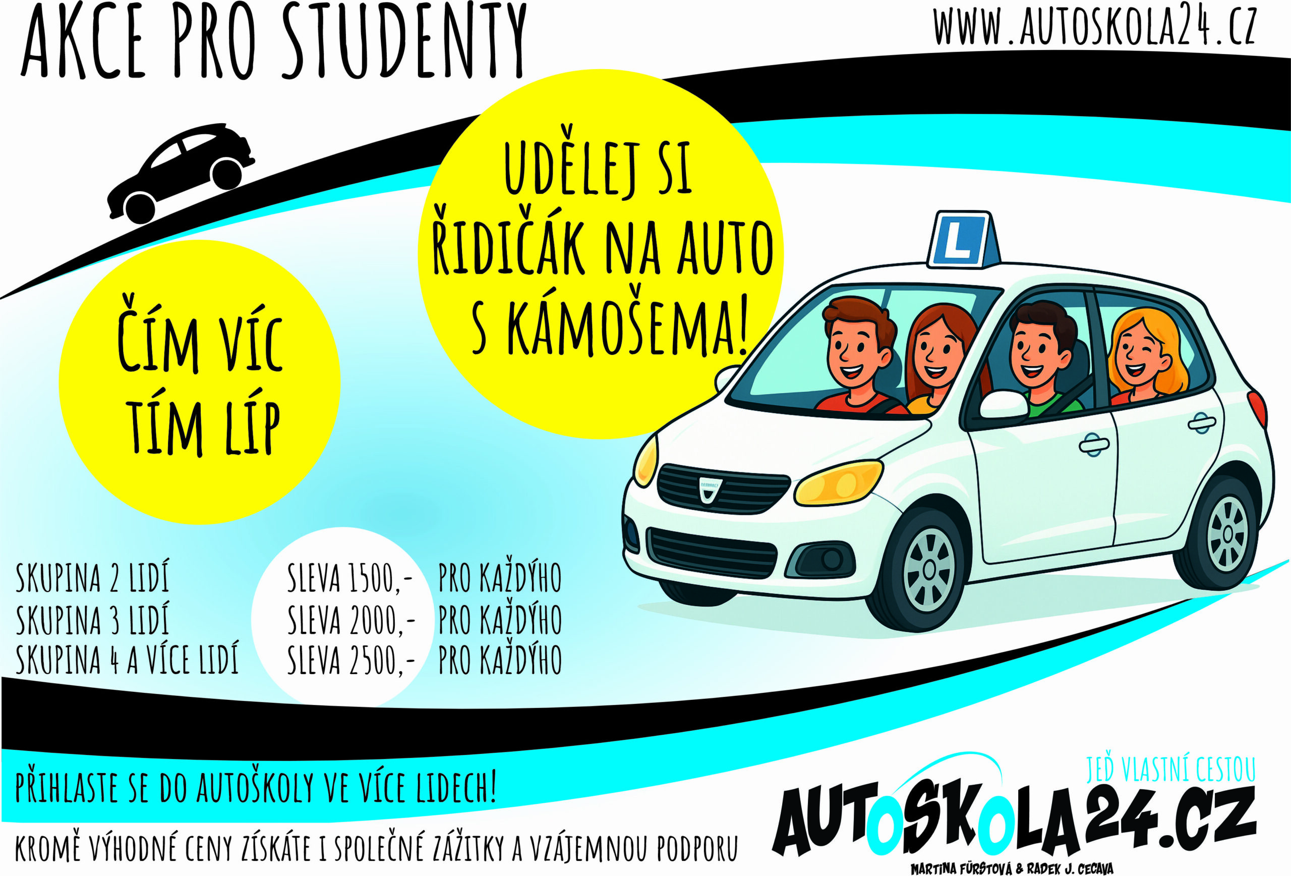 Akce pro studenty na autoškolu